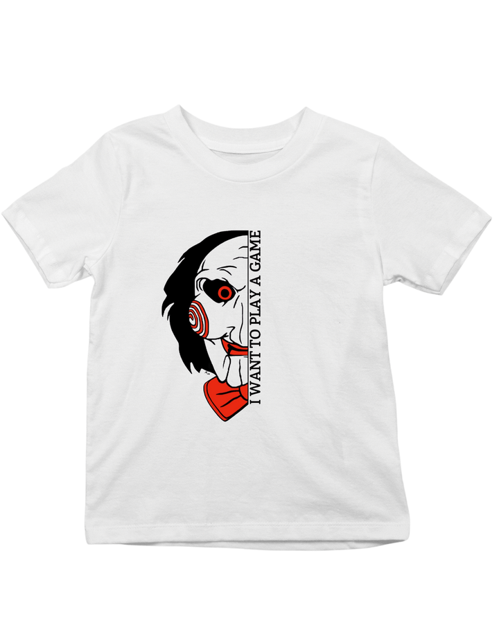 Jigsaw Halloween Theme Print Kids Unisex Regular Fit T-shirt