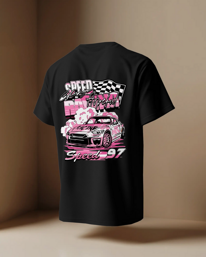 Speed97 Nice Try Oversize Unisex T-shirts - Front and Back print
