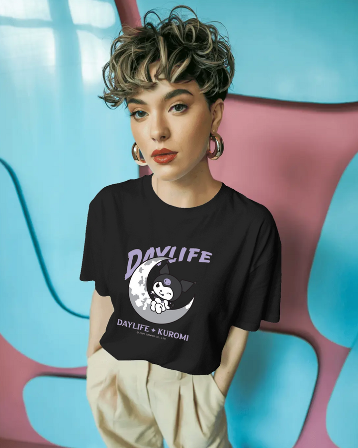 Daylife Kuromi Oversize Unisex T-shirts - Front and Back print