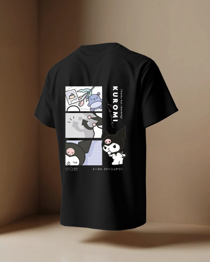 Kuromi Oversize Unisex T-shirts - Front and Back print