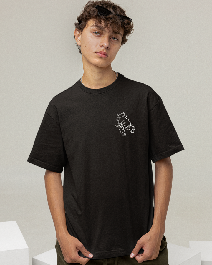 Wanted Monkey D Luffy Oversize Unisex T-shirts - Front and Back print