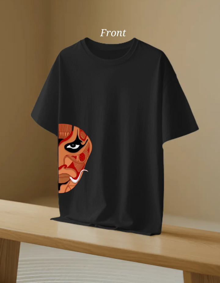 Theyyam Face Front and Back Print Unisex Regular Fit T-shirt