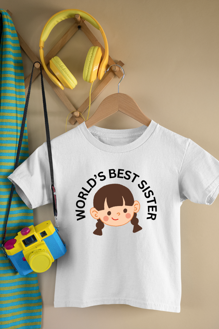 World's Best Sis Rakshabandhan Theme Kids Unisex Regular t-shirt