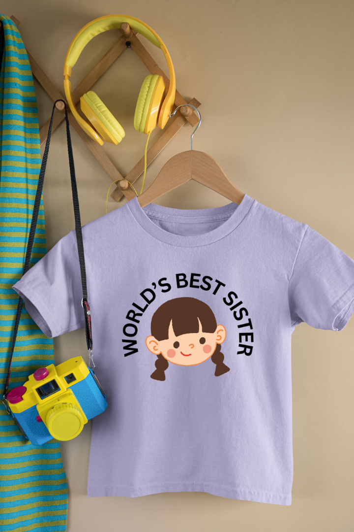 World's Best Sis Rakshabandhan Theme Kids Unisex Regular t-shirt