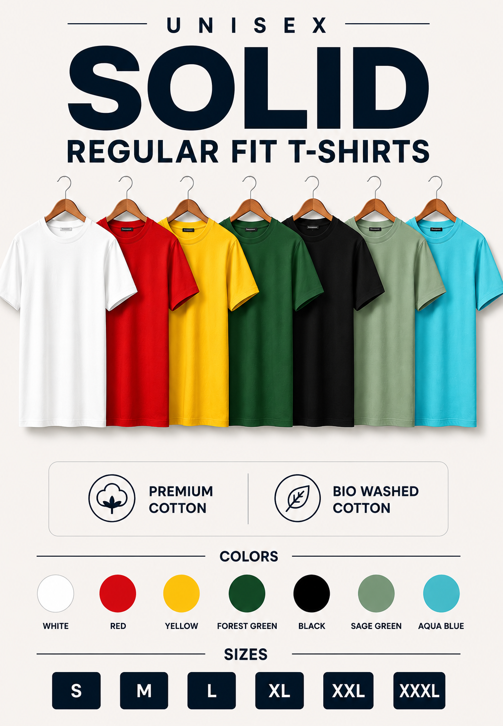 Pick Any 3 - Solid Unisex Regular Fit