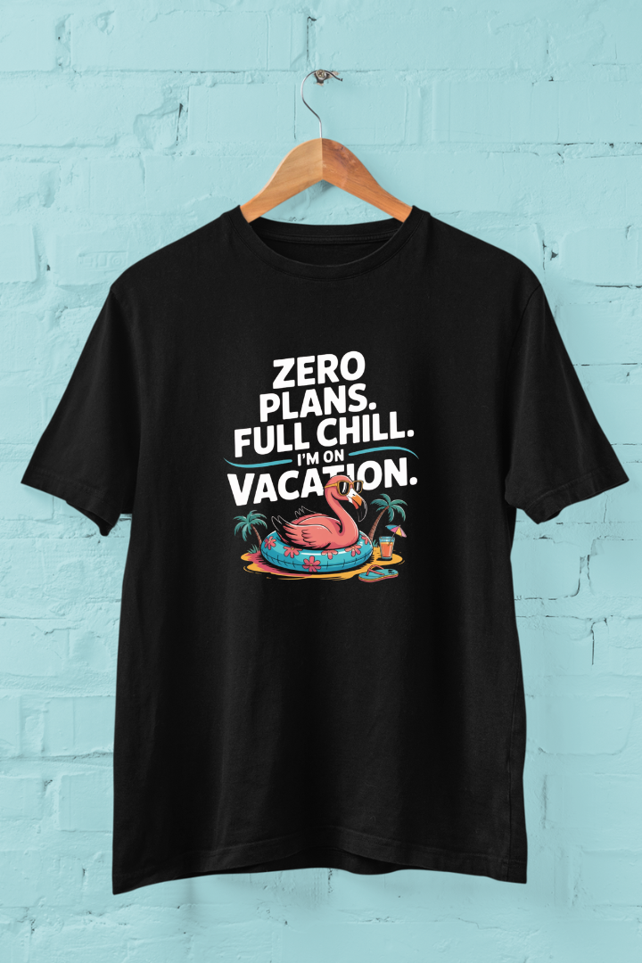 Zero Plans, Full Chill Unisex Cotton T-shirt