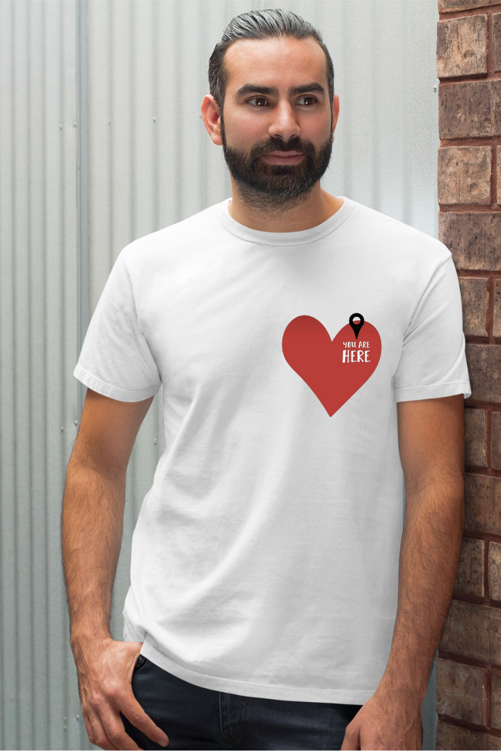 You Are Here Unisex Cotton Fit T-shirt