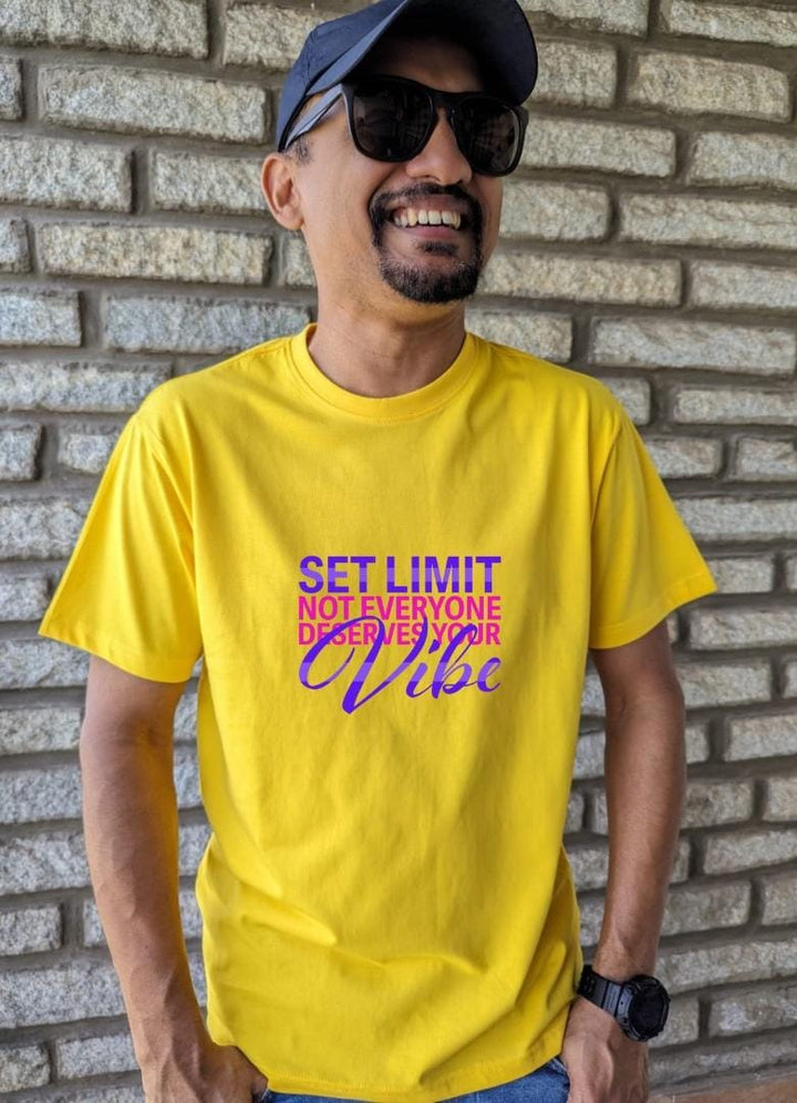 Set Limit, Not Everyone Deserves Your Vibe - Men Regular Fit