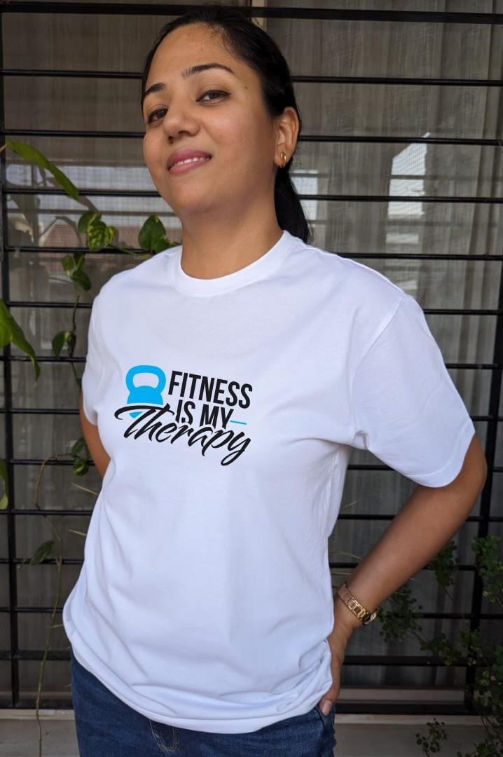 Fitness is my therapy- Women Regular Fit