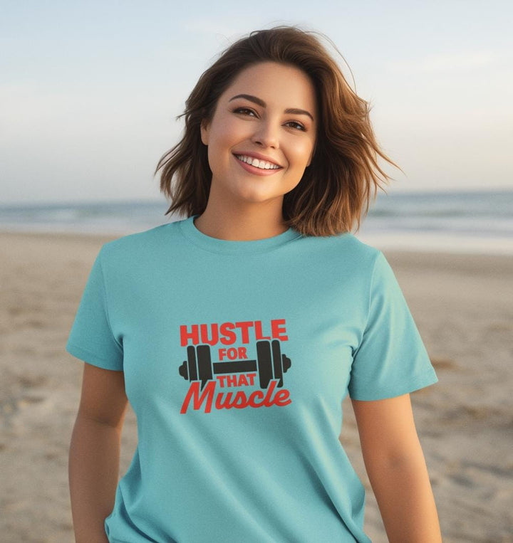 Hustle for that muscle-Women Regular Fit