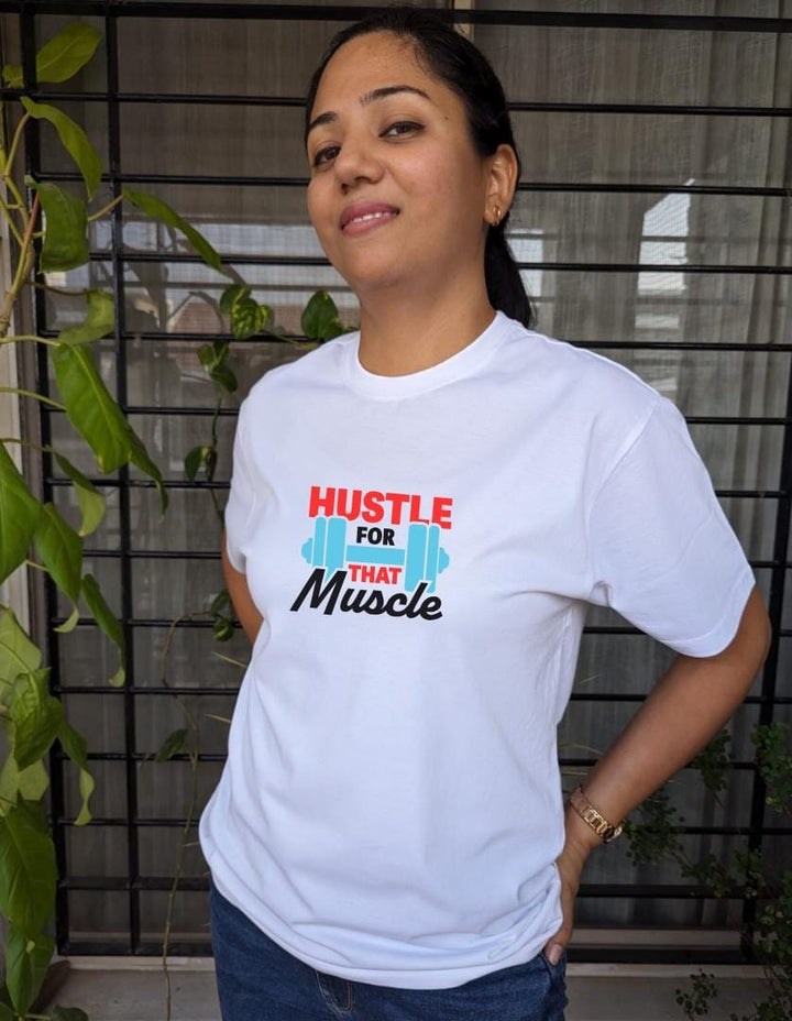 Hustle for that muscle-Women Regular Fit