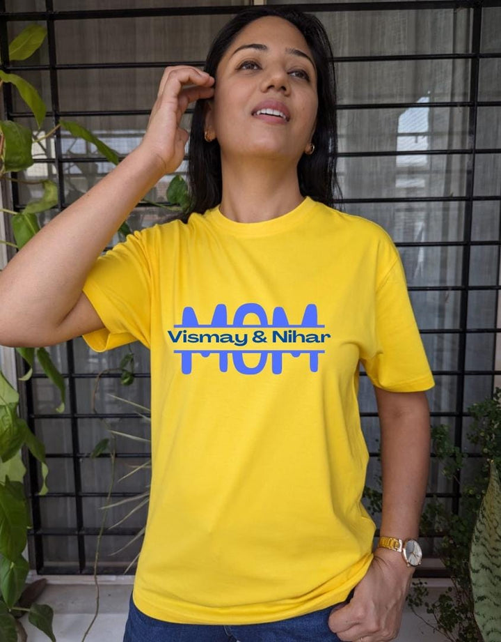 MOM(customise with your child name)- Women Regular Fit