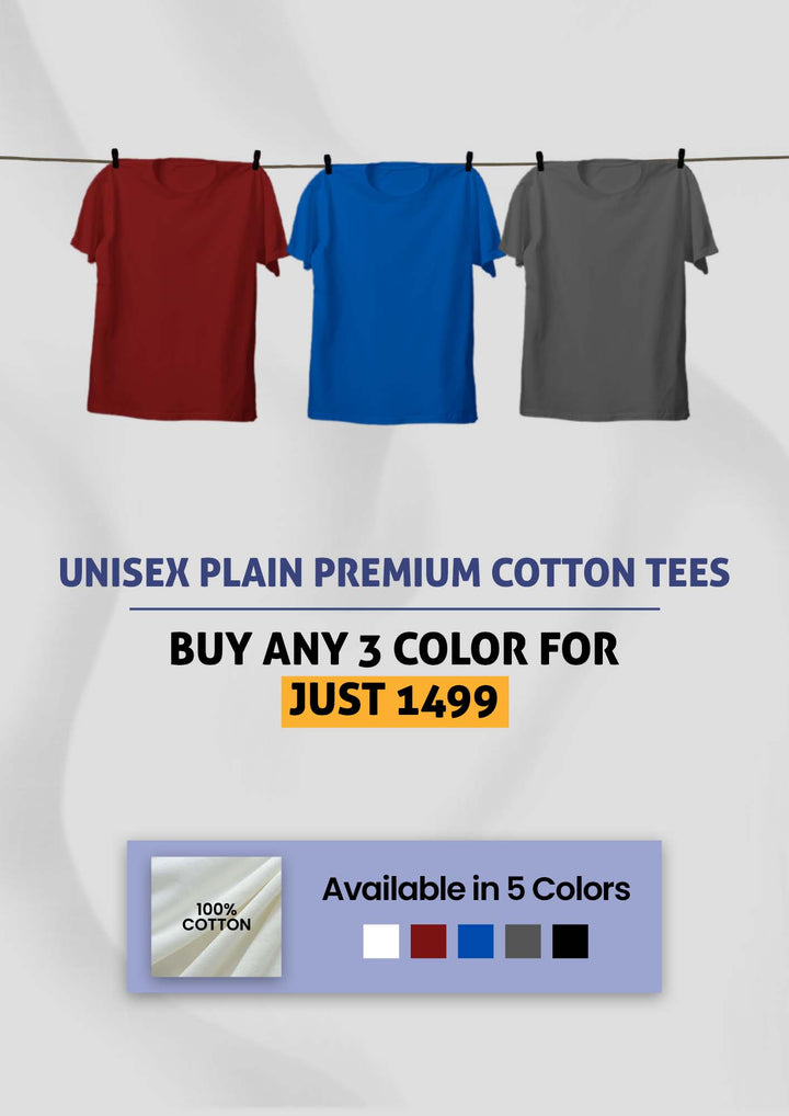 Pick Any 3 – Solid Unisex Premium T-Shirt