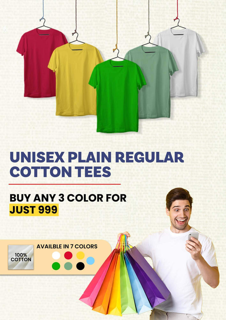 Pick Any 3 - Solid Unisex Regular Fit