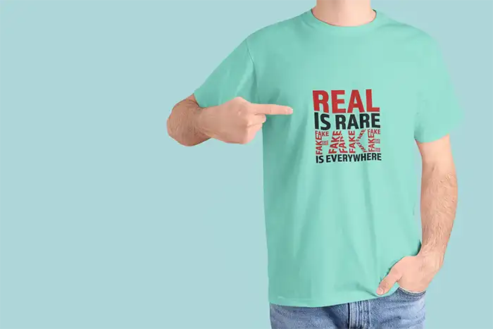 Real Is Rare - Men Regular Fit