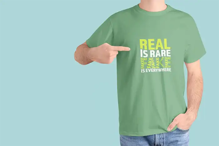Real Is Rare - Men Regular Fit