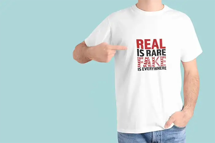 Real Is Rare - Men Regular Fit